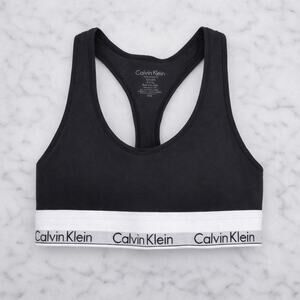 Calvin Klein Women's XS Black Icon Cotton Modal Unlined Bralette G1-20